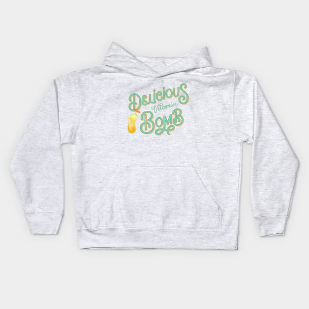 Vitamin Bomb Kids Hoodie by CalliLetters